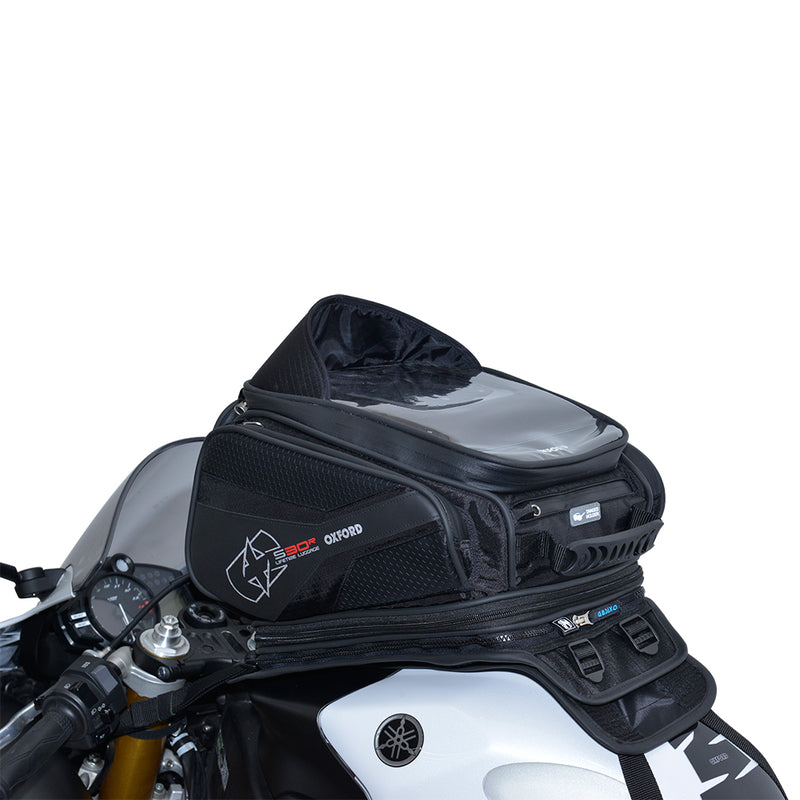 Oxford S30R Butap-on Tank Bag Black 30L OL345