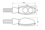 Highsider Pen Pen Indicator LED unic, sticlă nuanțată 203-280