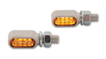 Indicatori LED CNC Highsider Little Bronx, argint, sticlă nuanțată, aprobat E, (pereche) 204-2861