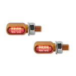 Highsider CNC LED 3in1 coadă, lumină de frână, indicator mic bronx, aur, nuanțat, aprobat E, (pereche) 254-2864