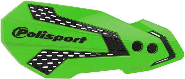 Policeport MX Flow Handguards Green / Black - Kawasaki KX250F / 450F 8308200040