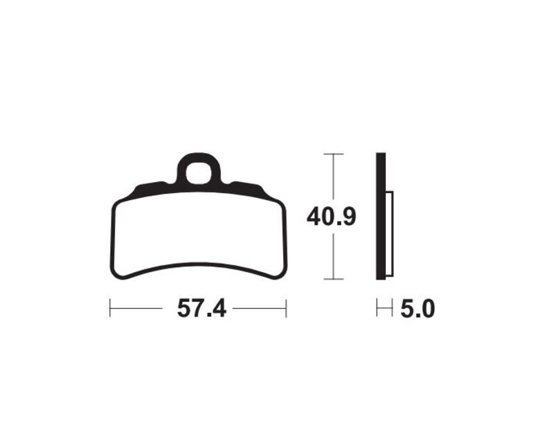 Tecnium MX/ATV Sintered Metal Brake Pad - Mor463 1111145