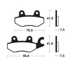 Tecnium Sintered Metal Brake Pad - MF455 1111148