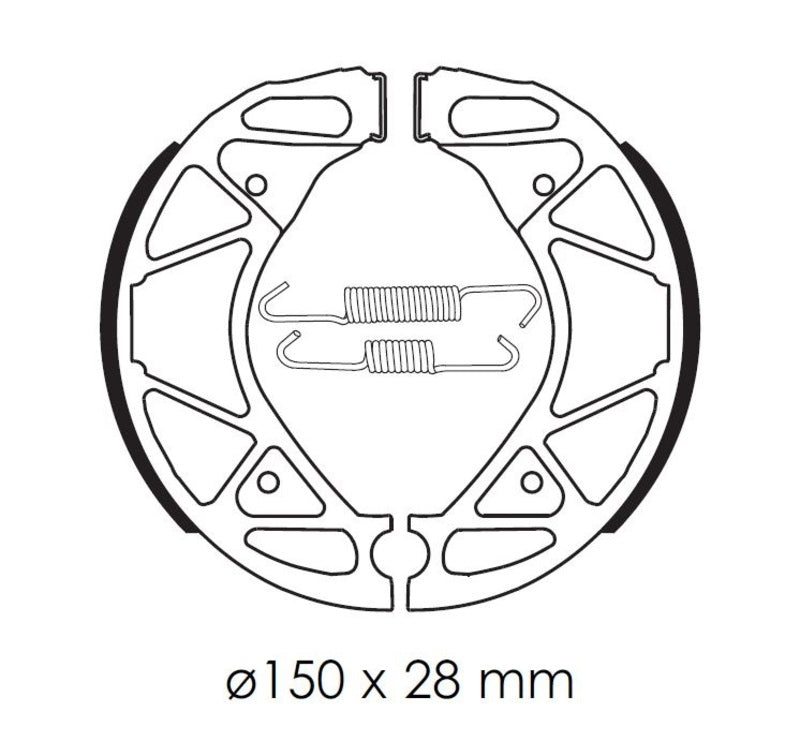 Pantofi de frână organici de scuter Tecnium - BA209 1114349