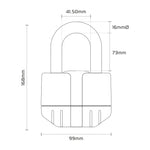 Oxford Boss Alarm Lock 16mm + lanț 12mm x 1,5m LK481