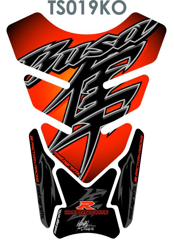 Protecția rezervoarelor Quadra-Universal Negru/Orange