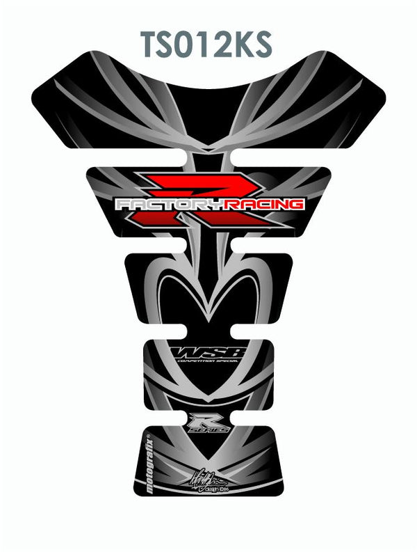 Protecția rezervoarelor coloanei vertebrale-universale argintiu/negru