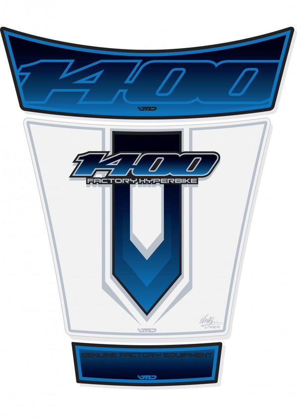Protecția rezervoarelor 2001-08 GSX 1400 Alb/Albastru