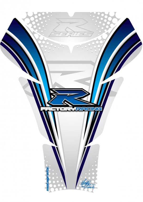 Protecția rezervorului 05-08 GSXR1000/06-15 GSXR600 750 Alb/Albastru