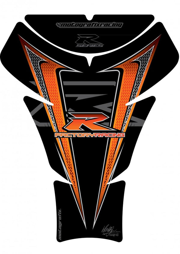 Protecția rezervorului 05-08 GSXR1000/06-15 GSXR600 750 Black/Orang