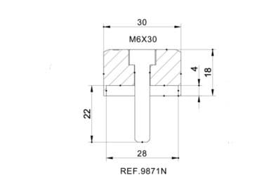Adaptor Oglindă spate Hi-Tech IV Aprilia Shiver 901