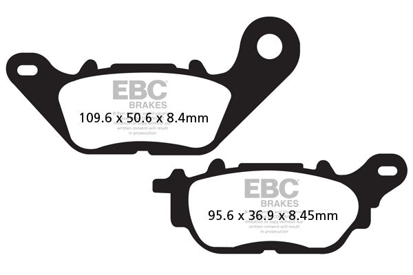 EBC Brake Pad Scooter Carbon SFAC464