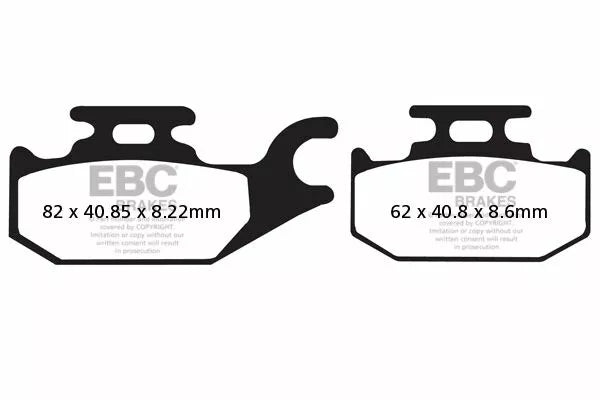 EBC Brake Pad Scooter Carbon SFAC413