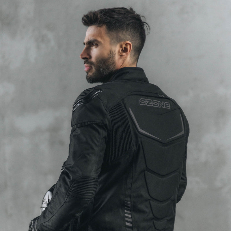 Ozone textile mc-jacket pulse black