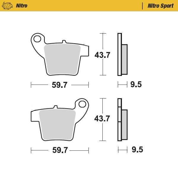 Moto-Master Brake Pad Nitro Sport 099022