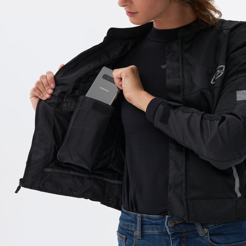 Ozone Lady Textile Mc Jacket Dart Black