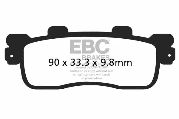 EBC Brake Pad Scooter Carbon SFAC498