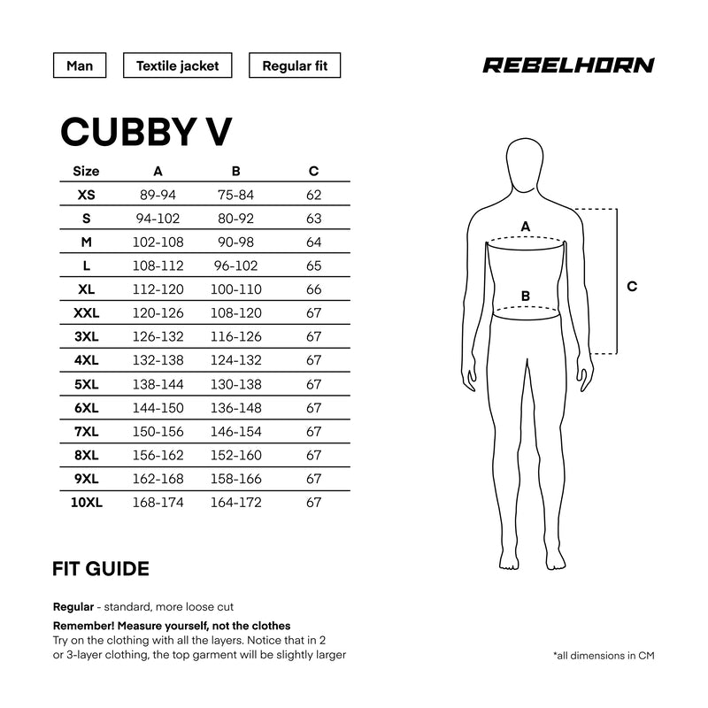 Rebelhorn Textile MC JACKE CUBBY V GRAY /FROL