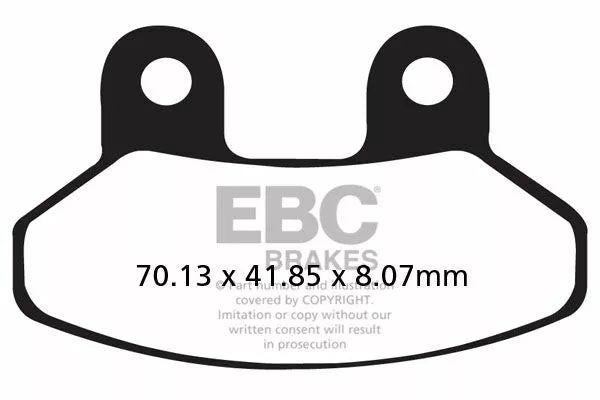 EBC Brake Pad Scooter carbon SFAC306
