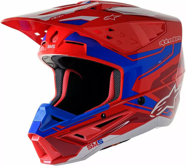 Alpinestars Cross MC Casca Suppech M5 Action 2 Red /Blue