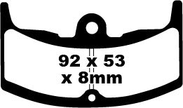 EBC BRAKE PAD FA looks organic FA080