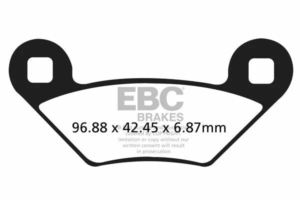 EBC BRAKE PAD CARBON TT DIRT FA475TT