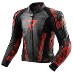 Rebelhorn Mc-piele de piele Veloce Black /Camo Red