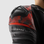 Rebelhorn Mc-piele de piele Veloce Black /Camo Red