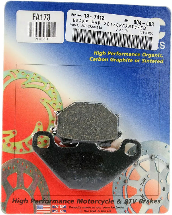 EBC Brake Pad Fa Vezi FA173 organic