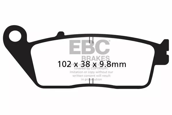 EBC Brake Pad Scooter Carbon SFAC196