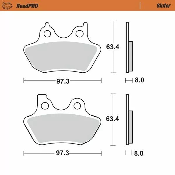 Moto-Master Brake Pad Sinter Sinter 411902