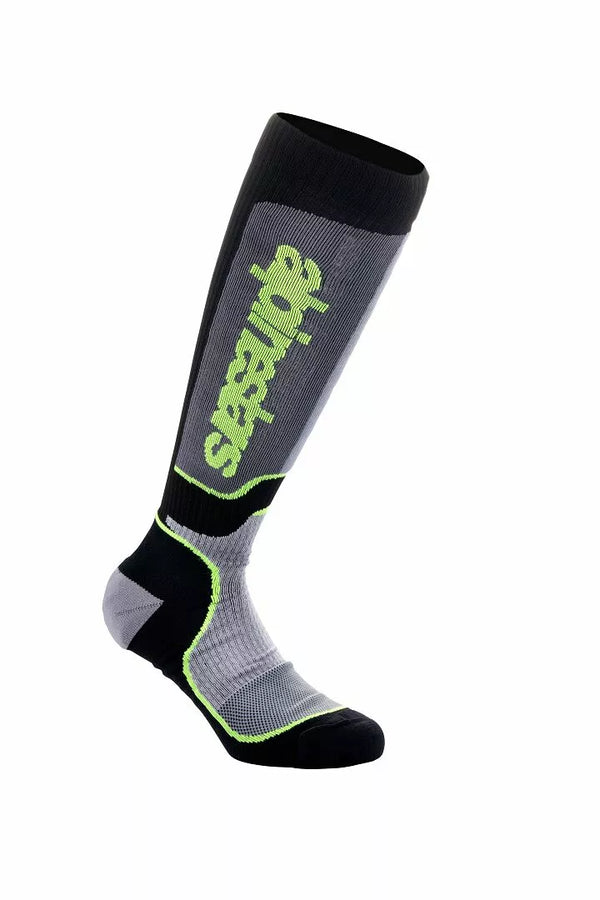 Alpinestars (MX) Sock MX Plus BLK/GY/YLW S 4702324-175-S