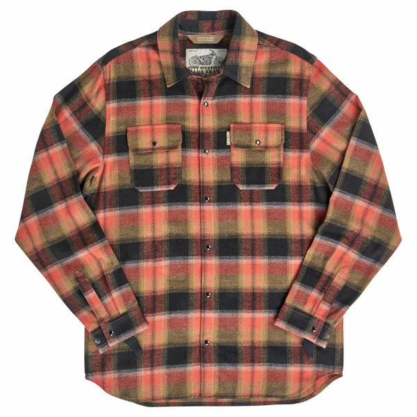 BILTWELL SHIRT FLANNEL HI TEST RUST XS 8128-125-001