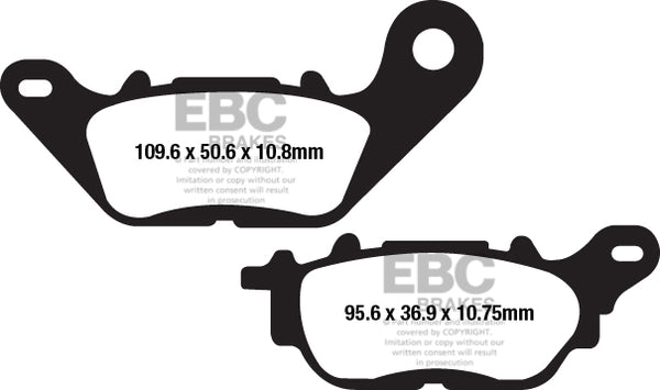 EBC Brake Pad FA arată organic FA662