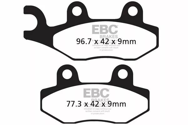 EBC Brake Pad Scooter Carbon SFAC228