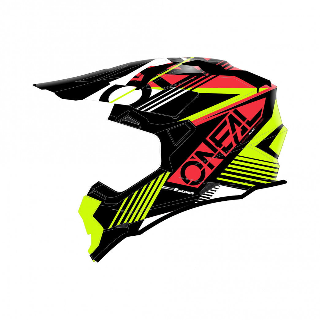 O'NEAL CHILDREN CROSS MC HELM 2-Series Rush Red /Flu