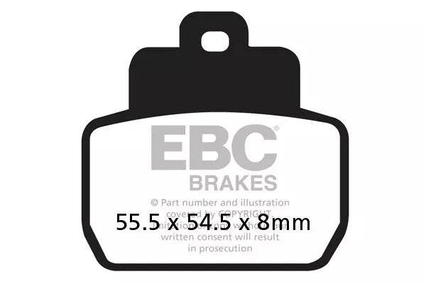 EBC Brake Pad Scooter Carbon SFAC425