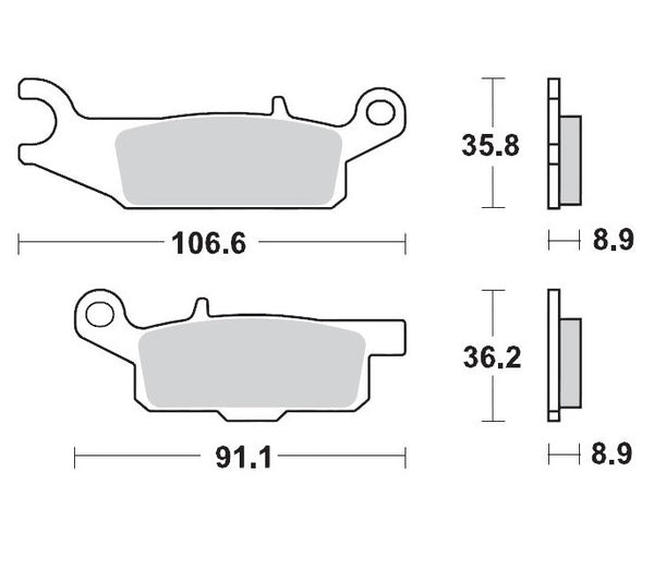 Moto-Master Brake Pad Nitro 096121