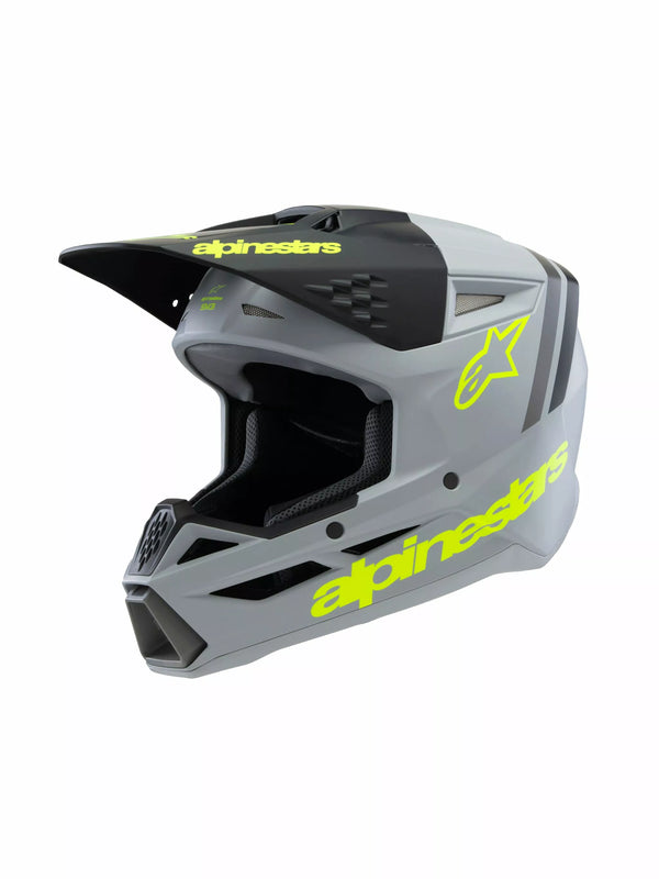 Alpinestars (MX) Helmet surface SM3 Radium Gy/BLK/Y 8301925-9510 -S