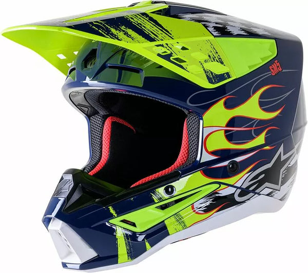 Alpinestars (MX) Helmet SM5 Rash NV/YL 2x 8307023-7455-2x