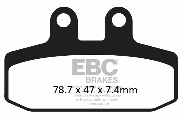 EBC Brake Pad Scooter Carbon SFAC256