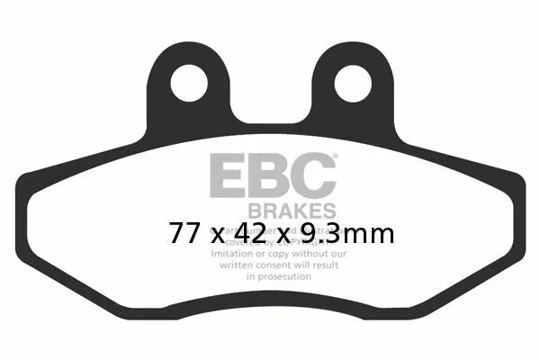 EBC Brake Pad Scooter Carbon SFAC393