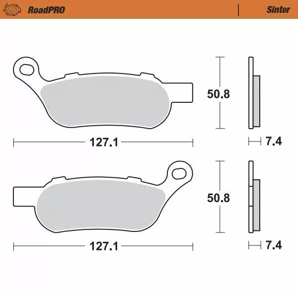 Moto-Master Brake Pad Sinter Sinter 412102