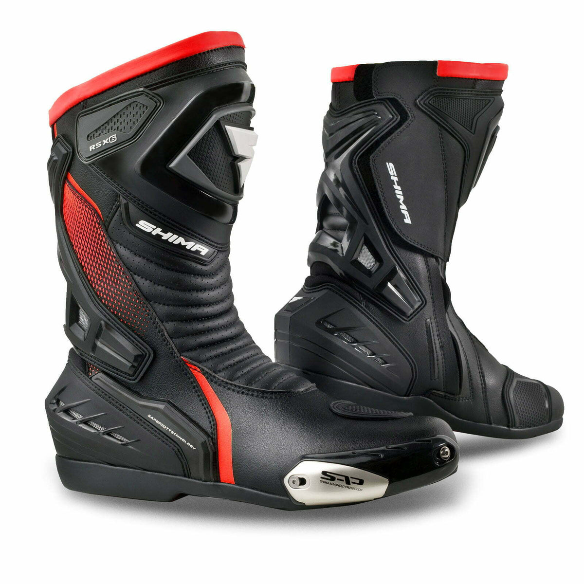 Shima Sport MC Boots RSX-6 Negru /Roșu