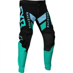 FXR Podium MX Cross Pants 21 Black /Mint /Sky Blue