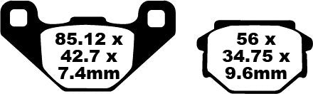 EBC Brake Pad FA arată organic FA382