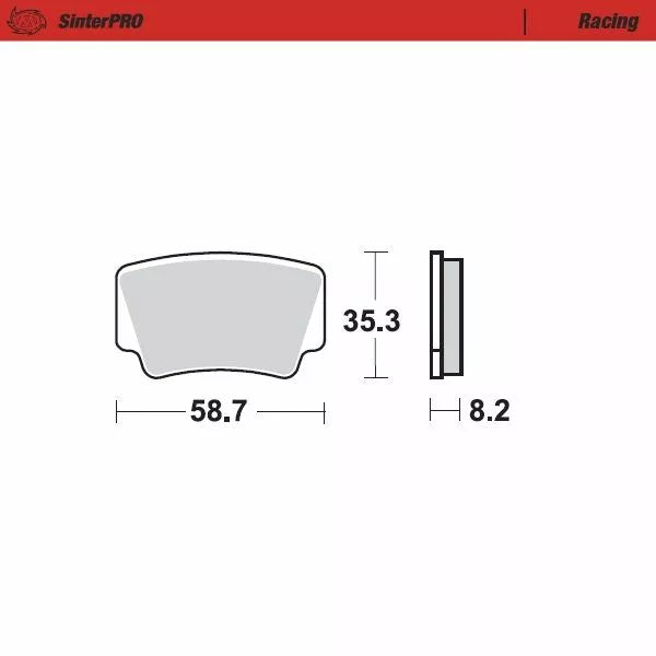 Moto-Master Brake Pad Racing 096111