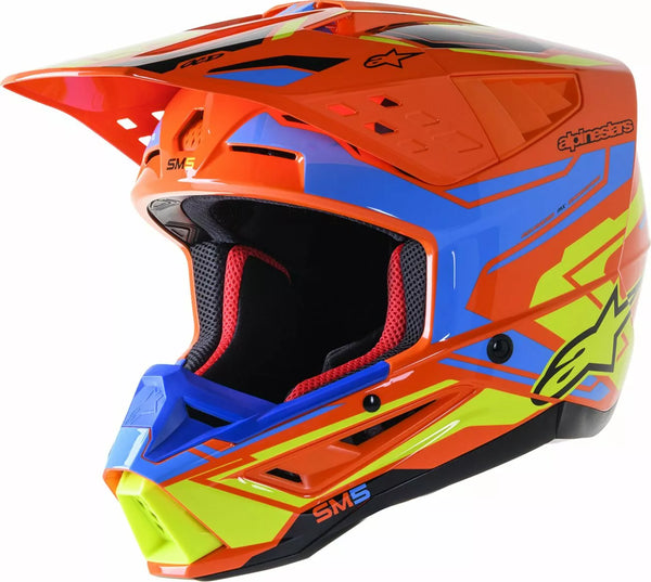 Alpinestars Cross MC Casca Suppech M5 Action 2 Orange /gripă