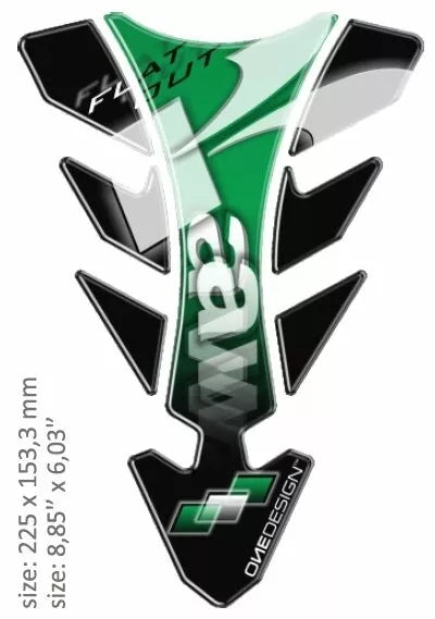 OnedeSign Tank Pad Future Kawasaki Green CGFutur1p