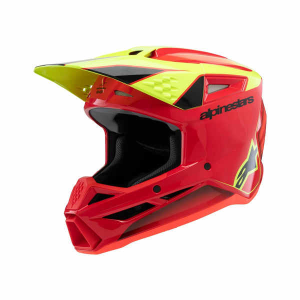 Alpinestars (MX) Helmet Yth Sm3 Fray Rd/Yl/BK Y 8301725-3051-Sym